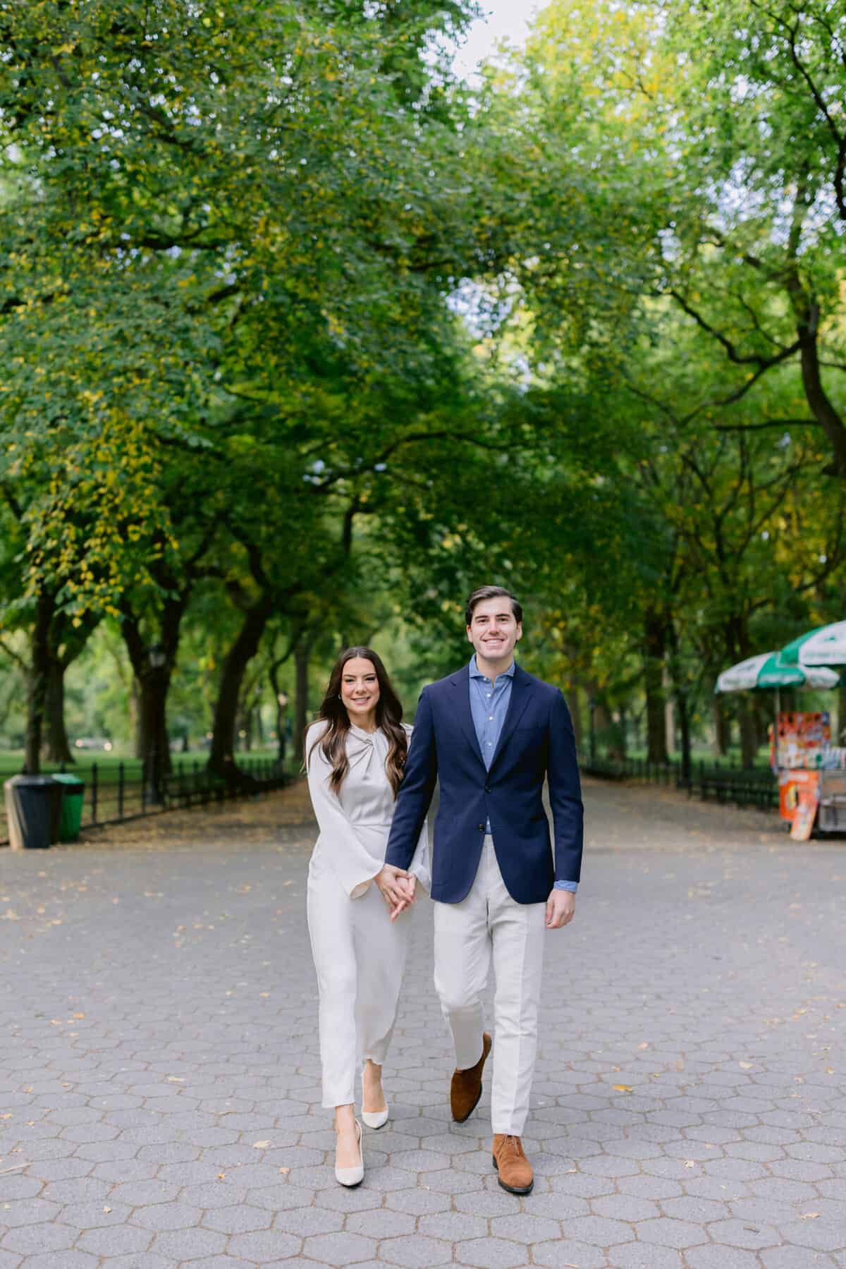Engagement photo shoot in Central Park NYC by Ashley Miller ~ wedding gift registry musthaves.