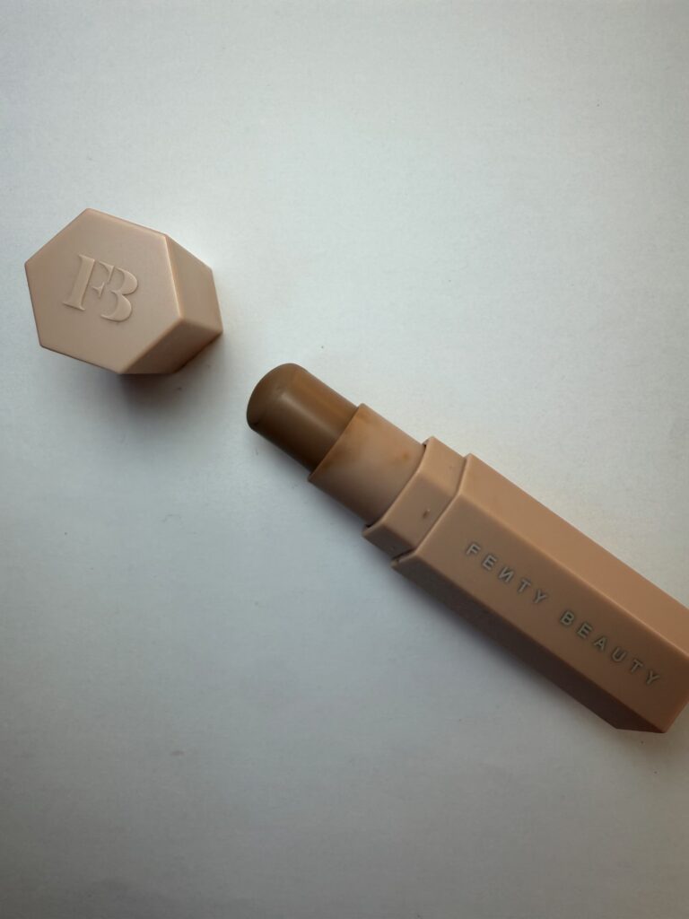 Fenty Beauty Match Stix in Amber, a cool-toned grey contour shade perfect for pale winter skin.