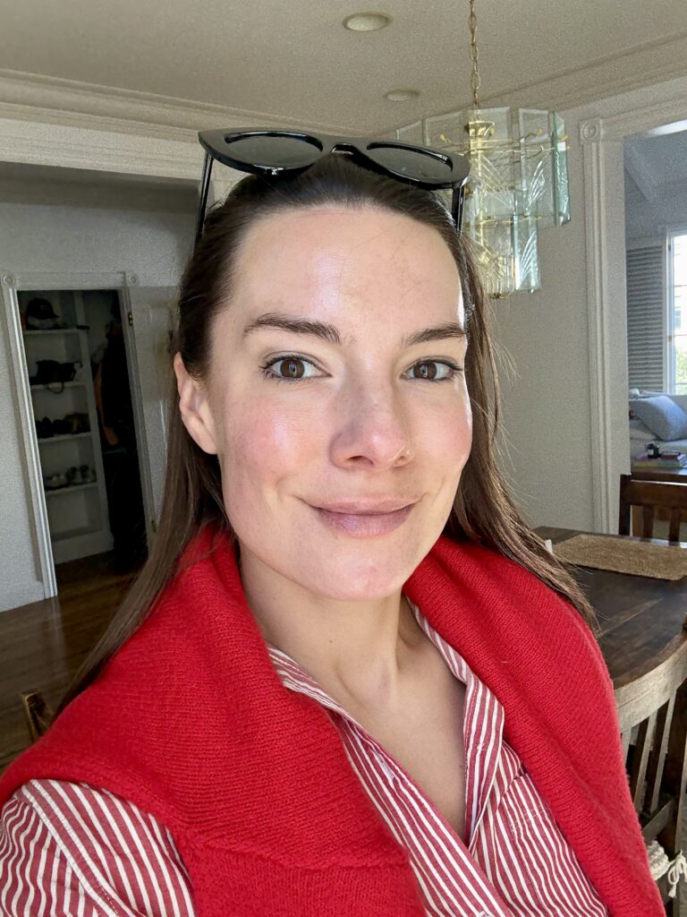 picture of woman's skin after reviewing Barefaced skincare